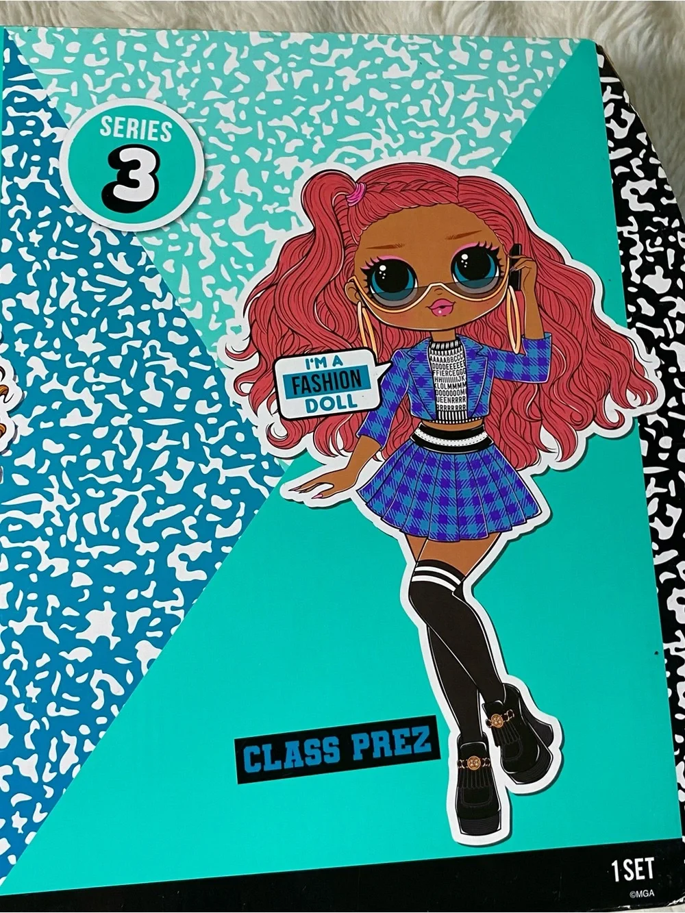 L.O.L. Surprise! Teal and Pink Series 3 Bo$$ Class Prez Chillax Roller